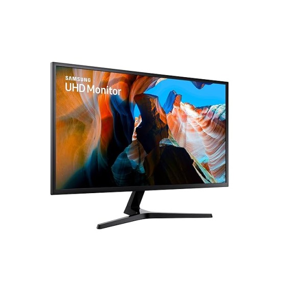 Samsung 32-inch(80.1cm) 4K UHD, Flat Monitor, 1 Billion Colors, PBP, Slim Bezels, AMD FreeSync (LU32J590UQWXXL, Dark Blue Gray)