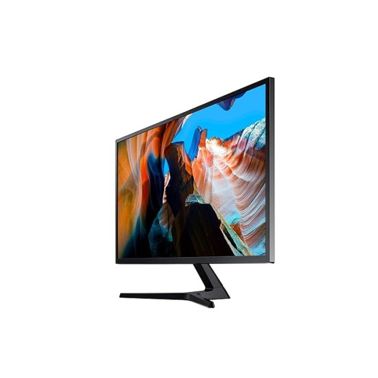 Samsung 32-inch(80.1cm) 4K UHD, Flat Monitor, 1 Billion Colors, PBP, Slim Bezels, AMD FreeSync (LU32J590UQWXXL, Dark Blue Gray)