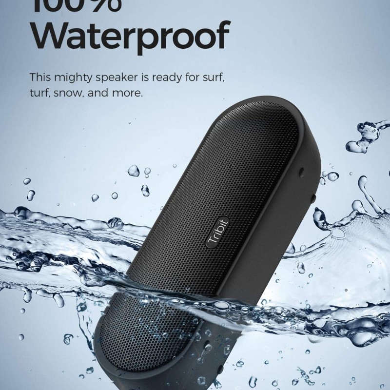 Tribit MaxSound Plus 24W Bluetooth Wireless Speakers,Powerful Louder Sound&Exceptional XBass(Independent XBass Button),Built in Mic,IPX7 Waterproof,20H Playtime,100ft BT Range for Party/Travel,Black Tribit MaxSound Plus 24W Bluetooth Wireless Speakers,Powerful Louder Sound&Exceptional XBass(Independent XBass Button),Built in Mic,IPX7 Waterproof,20H Playtime,100ft BT Range for Party/Travel,Black