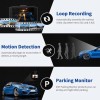 DC02 Dash Cam Front and Rear Full HD Dual Dashboard Camera for Cars with 3 Inches(7.6cm) Screen Night Vision 170� (431.8cm) Wide Angle G-Sensor Loop Recording Parking Mode