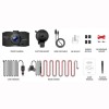 DC02 Dash Cam Front and Rear Full HD Dual Dashboard Camera for Cars with 3 Inches(7.6cm) Screen Night Vision 170� (431.8cm) Wide Angle G-Sensor Loop Recording Parking Mode