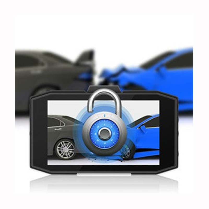 DC02 Dash Cam Front and Rear Full HD Dual Dashboard Camera for Cars with 3 Inches(7.6cm) Screen Night Vision 170� (431.8cm) Wide Angle G-Sensor Loop Recording Parking Mode