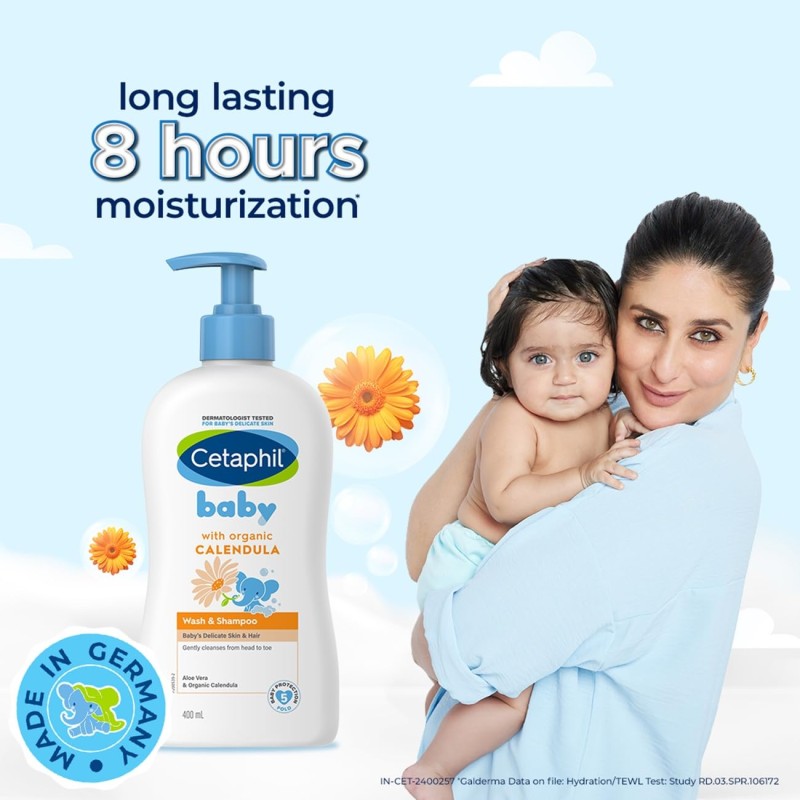 Cetaphil Baby Wash & Shampoo with Organic Calendula (400ml) Cetaphil Baby Wash & Shampoo with Organic Calendula (400ml)