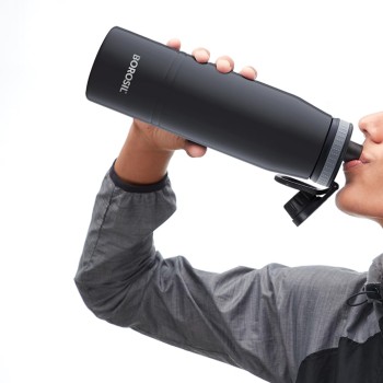 Borosil Hydra GoSports 900 ml Stainless Steel Wate Bottle | Double Wall Vacuum Insulated Flask, Black | 14 Hrs Hot & 18 Hours Cold | Ideal for Personal & Corporate Gifting Borosil Hydra GoSports 900 ml Stainless Steel Wate Bottle | Double Wall Vacuum Insulated Flask, Black | 14 Hrs Hot & 18 Hours Cold | Ideal for Personal & Corporate Gifting