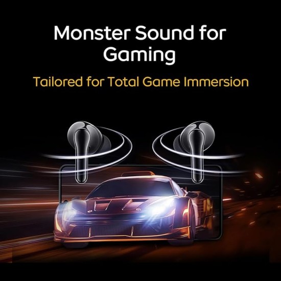 iQOO TWS 1e in-Ear Earbuds with Mic, Upto 30dB Active Noise Cancellation, Fast Charging which Takes 10 mins for 3 Hours Playtime, with Upto 42 hrs Playback time (Flame Yellow)