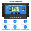 ELEPHANTBOAT � 10A 12V 24V ABS Solar Panel Charger Controller Battery Dual USB LCD Display Regulator (Blue) ELEPHANTBOAT � 10A 12V 24V ABS Solar Panel Charger Controller Battery Dual USB LCD Display Regulator (Blue)