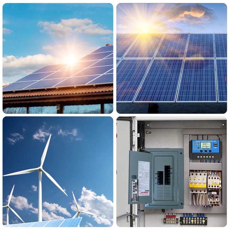 ELEPHANTBOAT � 10A 12V 24V ABS Solar Panel Charger Controller Battery Dual USB LCD Display Regulator (Blue) ELEPHANTBOAT � 10A 12V 24V ABS Solar Panel Charger Controller Battery Dual USB LCD Display Regulator (Blue)