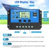 ELEPHANTBOAT � 10A 12V 24V ABS Solar Panel Charger Controller Battery Dual USB LCD Display Regulator (Blue) ELEPHANTBOAT � 10A 12V 24V ABS Solar Panel Charger Controller Battery Dual USB LCD Display Regulator (Blue)