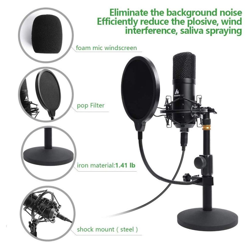 MAONO MVL/A Auxiliary Unidirectional Condenser Lavalier Microphone (Black)