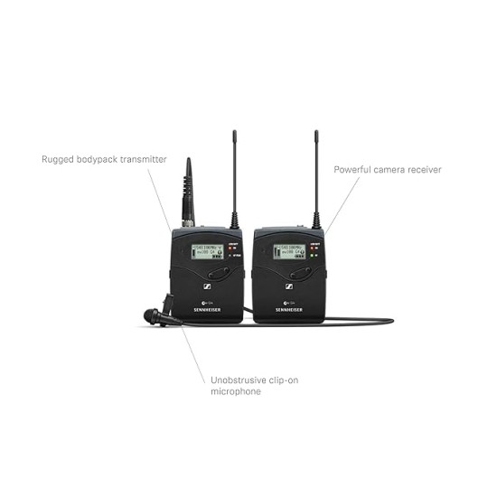 Sennheiser Professional Audio JBL Commercial CSLM30 UHF Bidirectional Lavalier Microphone With Earphone For Calls, Conferences And Monitoring (Black)