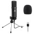 Maono AU-A04TR USB Condenser Cardioid Microphone Kit with Tripod for Podcast, PC, Gaming, Recording, YouTube, Vlogging