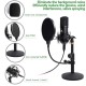 Maono AU-A04T USB Condenser Podcast PC Microphone Kit with Pop Filter and Stand for Computer, YouTube and Gaming Recording