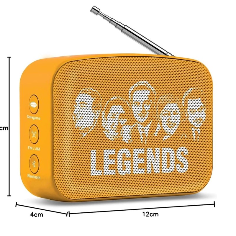 Saregama Carvaan Mini Hindi 2.0 - Music Player with Bluetooth/FM/AM/AUX (Saffron Orange)