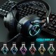 Eksa E3000 Gaming Wired On Ear Headphones With Mic With Stereo, Gaming With Noise Cancelling, Led Light For Pc, Ps4, Ps5 (Black)