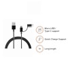 (Refurbished) Mi 2-in-1 USB Cable 100cm Black|Multipurpose Cable which Supports Both Type C & Type B/Micro USB Devices|480Mbps Speed|Compatible with All mobiles & Accessories (Refurbished) Mi 2-in-1 USB Cable 100cm Black|Multipurpose Cable which Supports Both Type C & Type B/Micro USB Devices|480Mbps Speed|Compatible with All mobiles & Accessories
