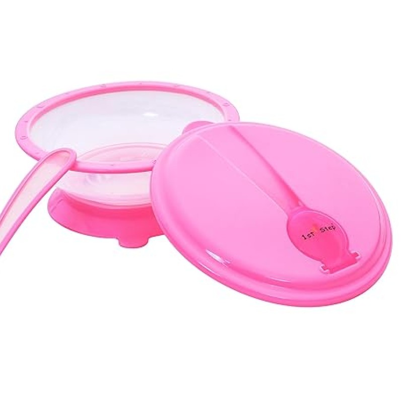 1st Step BPA Free Polypropylene Microwave Friendly Feeding Bowl with Spoon (Pink) 1st Step BPA Free Polypropylene Microwave Friendly Feeding Bowl with Spoon (Pink)