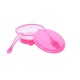 1st Step BPA Free Polypropylene Microwave Friendly Feeding Bowl with Spoon (Pink)