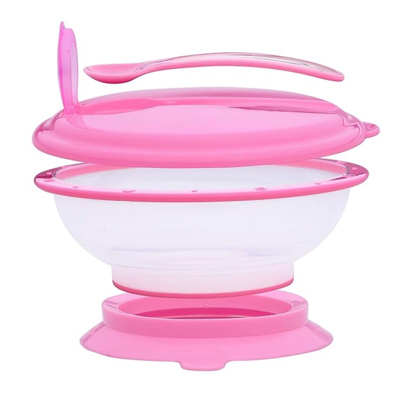1st Step BPA Free Polypropylene Microwave Friendly Feeding Bowl with Spoon (Pink) 1st Step BPA Free Polypropylene Microwave Friendly Feeding Bowl with Spoon (Pink)