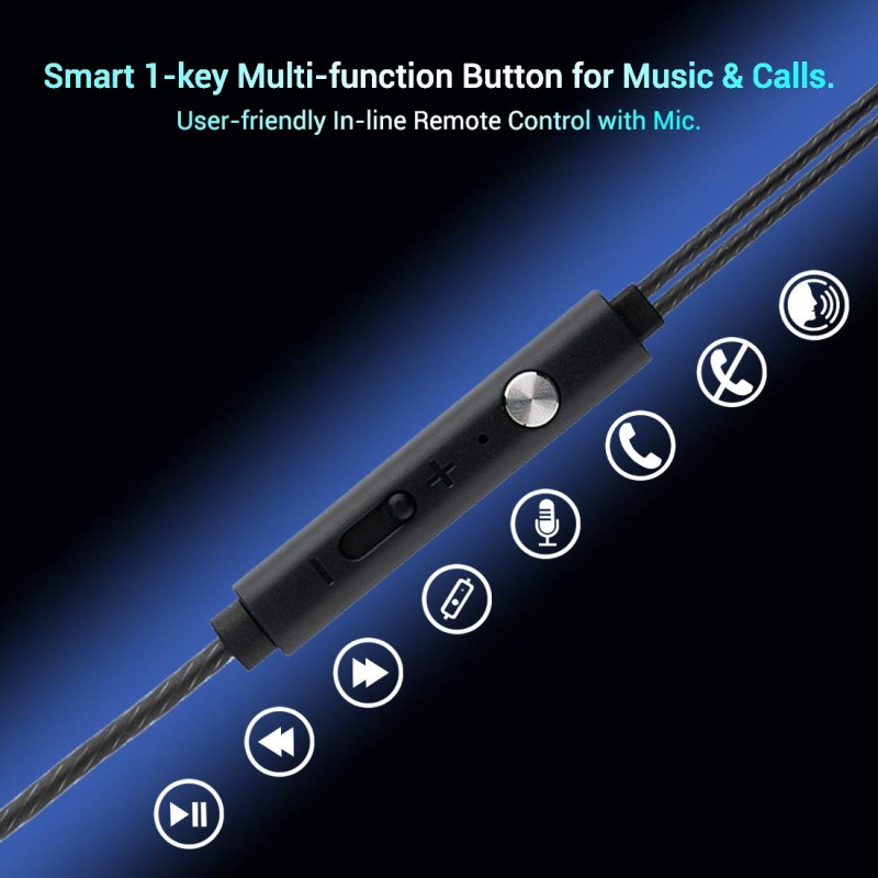 pTron Boom Ultima 4D Dual Driver, In Ear Gaming Wired Headphones with Mic, Volume Control & Passive Noise Cancelling Boom 3 Earphones - (Black) pTron Boom Ultima 4D Dual Driver, In Ear Gaming Wired Headphones with Mic, Volume Control & Passive Noise Cancelling Boom 3 Earphones - (Black)