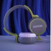 Adcom AD-28038 Junior Wired On-Ear Stereo Headphones with Microphone, Adjustable Leather Padded Cushions and 40mm Drivers (Grey/Green) Adcom AD-28038 Junior Wired On-Ear Stereo Headphones with Microphone, Adjustable Leather Padded Cushions and 40mm Drivers (Grey/Green)