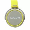 Adcom AD-28038 Junior Wired On-Ear Stereo Headphones with Microphone, Adjustable Leather Padded Cushions and 40mm Drivers (Grey/Green) Adcom AD-28038 Junior Wired On-Ear Stereo Headphones with Microphone, Adjustable Leather Padded Cushions and 40mm Drivers (Grey/Green)