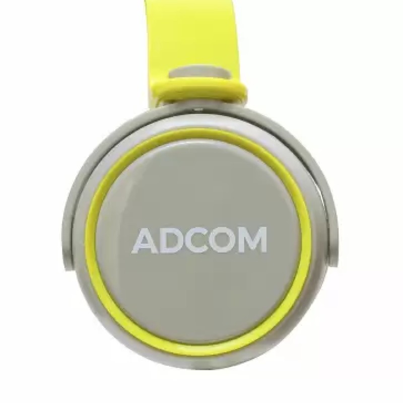 Adcom AD-28038 Junior Wired On-Ear Stereo Headphones with Microphone, Adjustable Leather Padded Cushions and 40mm Drivers (Grey/Green) Adcom AD-28038 Junior Wired On-Ear Stereo Headphones with Microphone, Adjustable Leather Padded Cushions and 40mm Drivers (Grey/Green)