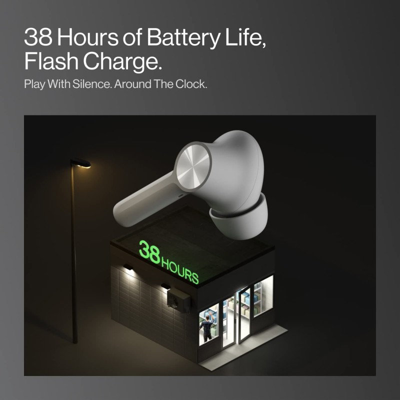 OnePlus Buds Z2 Bluetooth Truly Wireless in Ear Earbuds with mic, Active Noise Cancellation, 10 Minutes Flash Charge & Upto 38 Hours Battery (Pearl White) OnePlus Buds Z2 Bluetooth Truly Wireless in Ear Earbuds with mic, Active Noise Cancellation, 10 Minutes Flash Charge & Upto 38 Hours Battery (Pearl White)