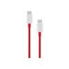 (Refurbished) OnePlus Warp Charge Type-C To Type-C Cable 100Cm, Compatible With Smartphone, Red,White (Refurbished) OnePlus Warp Charge Type-C To Type-C Cable 100Cm, Compatible With Smartphone, Red,White