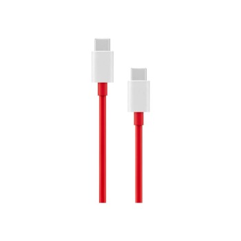(Refurbished) OnePlus Warp Charge Type-C To Type-C Cable 100Cm, Compatible With Smartphone, Red,White