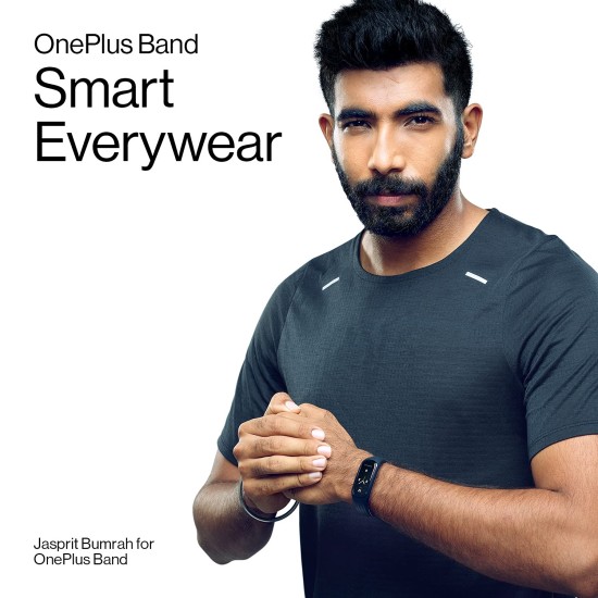 OnePlus Smart Band: 13 Exercise Modes, Blood Oxygen Saturation (SpO2), Heart Rate & Sleep Tracking, 5ATM+Water & Dust Resistant( Android & iOS Compatible)