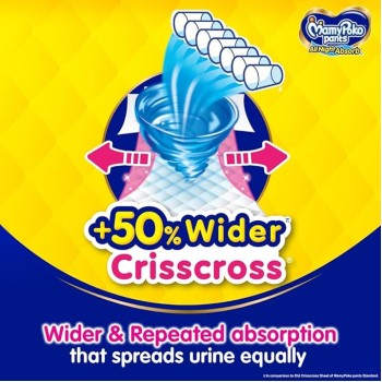 MamyPoko Pants All Night Absorb Baby Diapers Large (L), 66 Count 9-14 kg