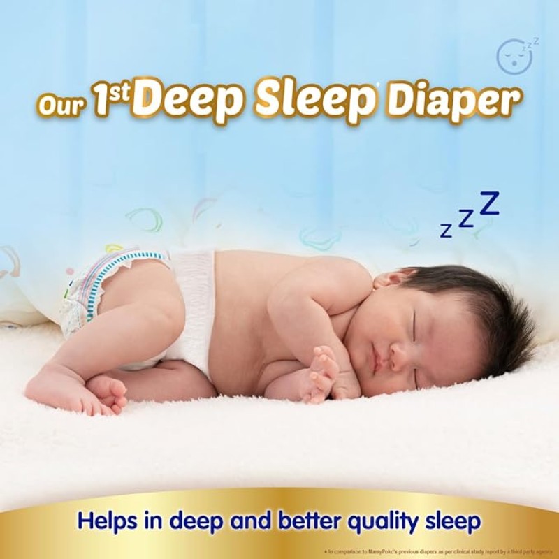 MamyPoko Pants Extra Absorb Baby Diapers, Medium (M size) | 7-12 kg | 148 Count |Deep Sleep Diapers| Soft gentle fit |Deep Absorbent Crisscross | skin