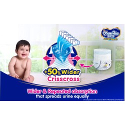 MamyPoko Pants All Night Absorb Baby Diapers, Large (L), 44 Count 9-14 kg