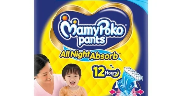 MamyPoko Pants All Night Absorb Baby Diapers X-Large (XL), 54 Count 12-17 kg