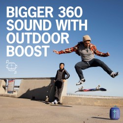 Ultimate Ears Wonderboom 2 Wireless Speaker, Deep Bass, 360 ° Surround Sound, Waterproof, 2 Speaker Connection for Powerful Sound, 13h Battery, Radical Red