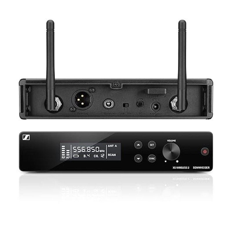 Sennheiser XSW 2-835-C Wireless Microphone with external Antenna(True Diversity) for Live stage, Singers, Presenters. Up to 12 compatible channels, Rackmount kit included & upto 150feet Range Sennheiser XSW 2-835-C Wireless Microphone with external Antenna(True Diversity) for Live stage, Singers, Presenters. Up to 12 compatible channels, Rackmount kit included & upto 150feet Range