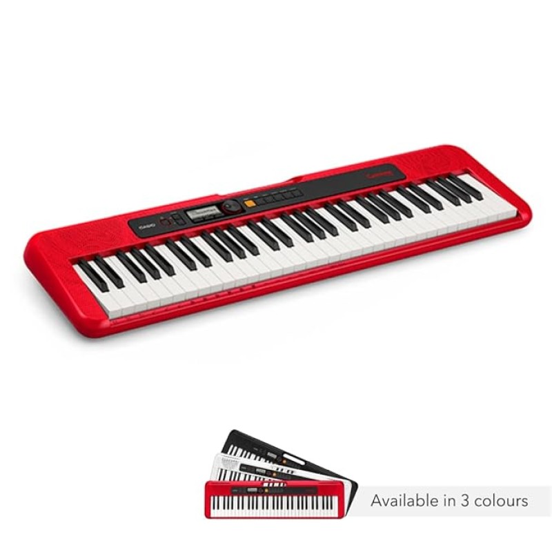 Casio CT-S200 Casiotone 61-Key Portable Keyboard with Piano tones, Red Casio CT-S200 Casiotone 61-Key Portable Keyboard with Piano tones, Red
