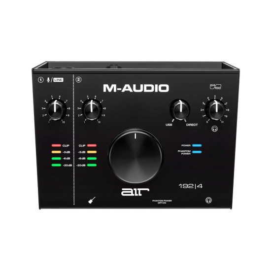 M-Audio AIR 192|4 Vocal Studio Pro -Complete Recording Package - 2-In/2-Out USB Audio Interface with Condenser Microphone, Shockmount, XLR Cable, Headphones and Pro Software Suited Software Suite -