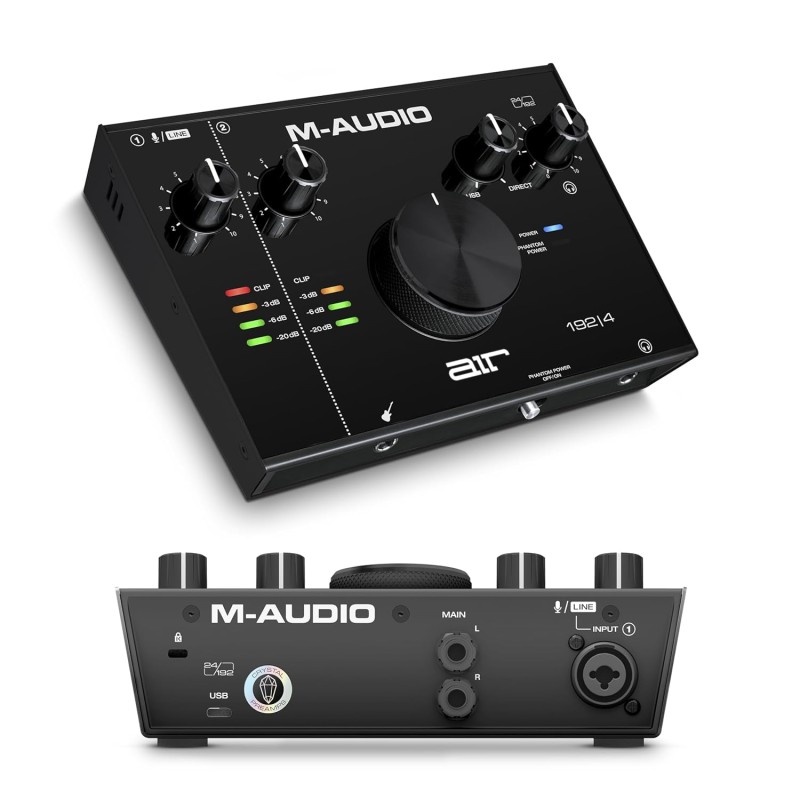 M-Audio AIR 192|4 | 2-In 2-Out USB Audio Interface with Recording Software from ProTools & Ableton Live, Plus Studio-Grade FX & Virtual Instruments M-Audio AIR 192|4 | 2-In 2-Out USB Audio Interface with Recording Software from ProTools & Ableton Live, Plus Studio-Grade FX & Virtual Instruments
