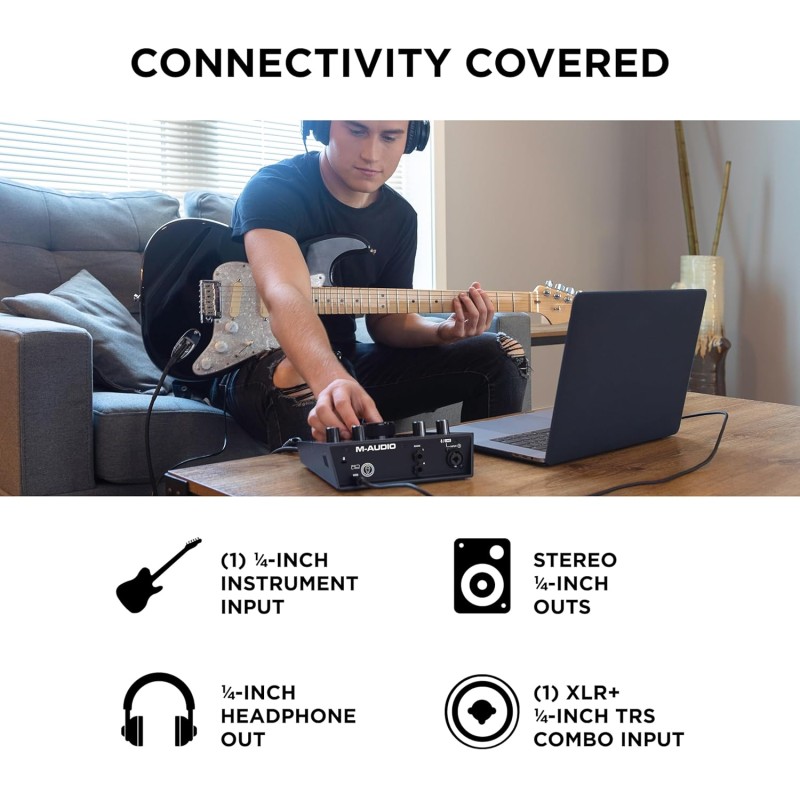 M-Audio AIR 192|4 | 2-In 2-Out USB Audio Interface with Recording Software from ProTools & Ableton Live, Plus Studio-Grade FX & Virtual Instruments M-Audio AIR 192|4 | 2-In 2-Out USB Audio Interface with Recording Software from ProTools & Ableton Live, Plus Studio-Grade FX & Virtual Instruments