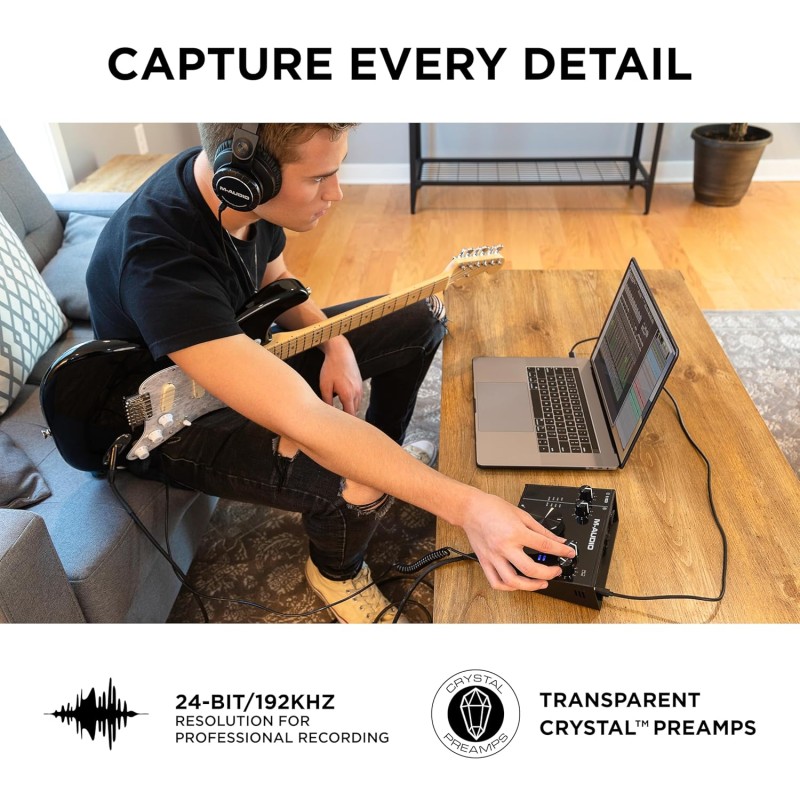 M-Audio AIR 192|4 | 2-In 2-Out USB Audio Interface with Recording Software from ProTools & Ableton Live, Plus Studio-Grade FX & Virtual Instruments M-Audio AIR 192|4 | 2-In 2-Out USB Audio Interface with Recording Software from ProTools & Ableton Live, Plus Studio-Grade FX & Virtual Instruments