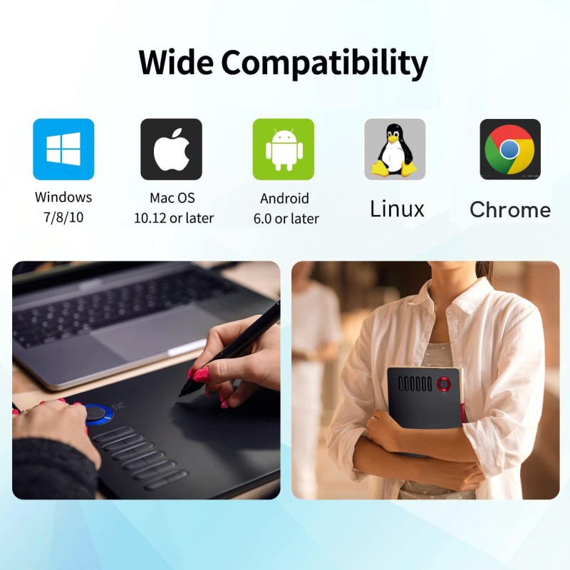 VEIKK A15PRO Graphic Drawing Pen Tablet 10 * 6 inch with 12 Hotkeys and a Quick Dial Support Windows, Mac, Linux, Android Mobile, Tilt Pressure (8192 Level Pressure Battery -Free Stylus) (Red) VEIKK A15PRO Graphic Drawing Pen Tablet 10 * 6 inch with 12 Hotkeys and a Quick Dial Support Windows, Mac, Linux, Android Mobile, Tilt Pressure (8192 Level Pressure Battery -Free Stylus) (Red)