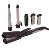 Havells 5-in-1 Multi Styling Kit - Straightener, Curler, Crimper, Conical Curler & Volume Brush, for Multiple Hair Styles, Silver/Black, HC4045 Havells 5-in-1 Multi Styling Kit - Straightener, Curler, Crimper, Conical Curler & Volume Brush, for Multiple Hair Styles, Silver/Black, HC4045