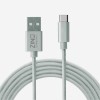 (Refurbished) Zinq Technologies USB Type C to USB Type A 2.0 Cable for Smartphone (Silver)