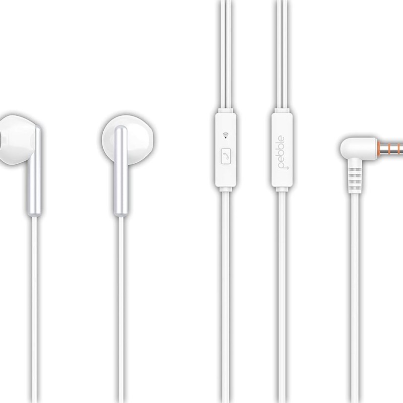 Pebble Play True HD Stereo Earphone (White)
