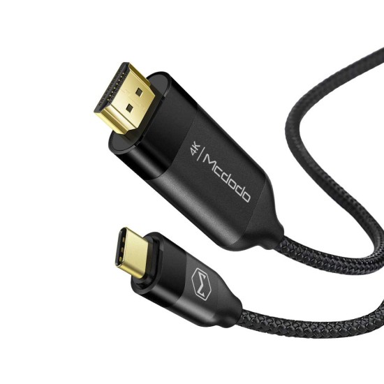 MCDODO Type-C to HDMI Cable Real 4K High Resolution (Plug & Play) (2 Meter) (No WiFi or Bluetooth Needed) The Smart Shoppers