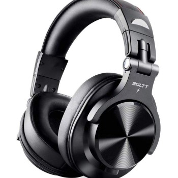 Fire-Boltt Blast 1400 Over Ear Bluetooth Wireless Headphones with 25H Playtime, Thumping Bass, Lightweight Foldable Compact Design with Google/Siri Voice Assistance
