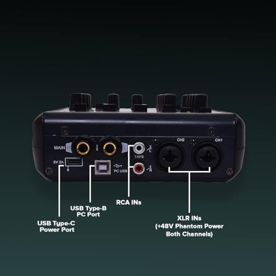 STUDIOMASTER 4-Channel Karaoke Mixer MINI 6