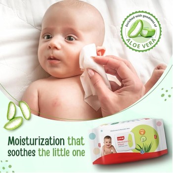 LuvLap Paraben Free Baby Wipes with Aloe Vera, with Fliptop Lid (72 Wipes/Pack, Pack of 6) LuvLap Paraben Free Baby Wipes with Aloe Vera, with Fliptop Lid (72 Wipes/Pack, Pack of 6)