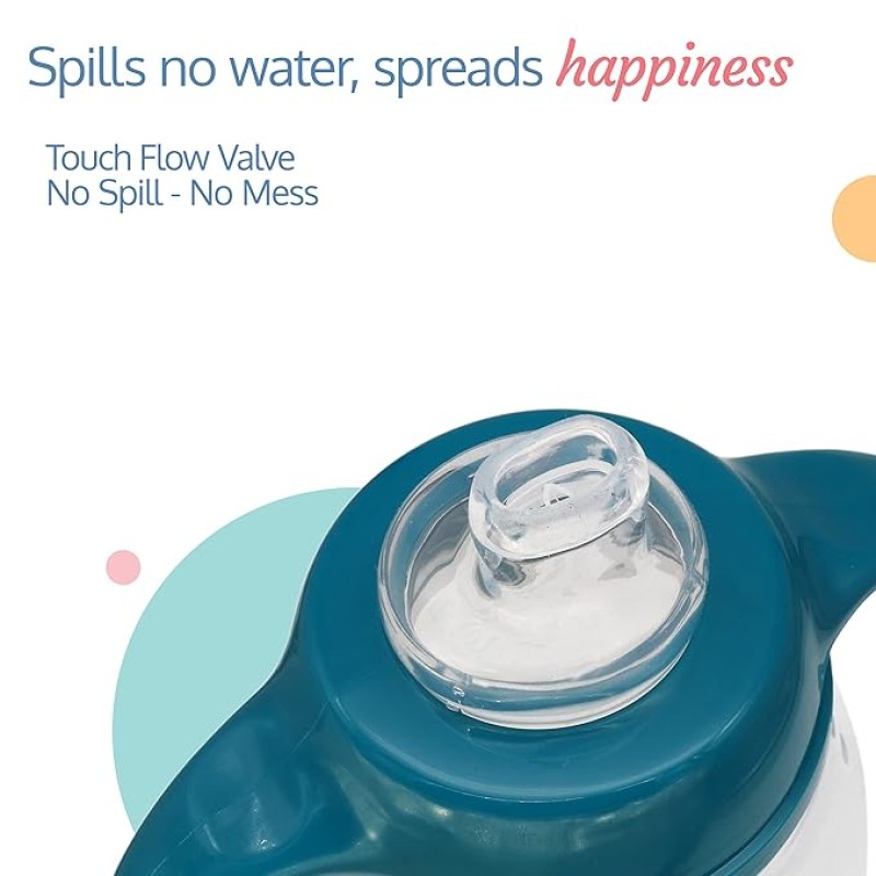 LuvLap Little Dolphin Sipper, Soft Silicone Spout, Anti-Spill, Colour, 210Ml, 6M+, Blue LuvLap Little Dolphin Sipper, Soft Silicone Spout, Anti-Spill, Colour, 210Ml, 6M+, Blue